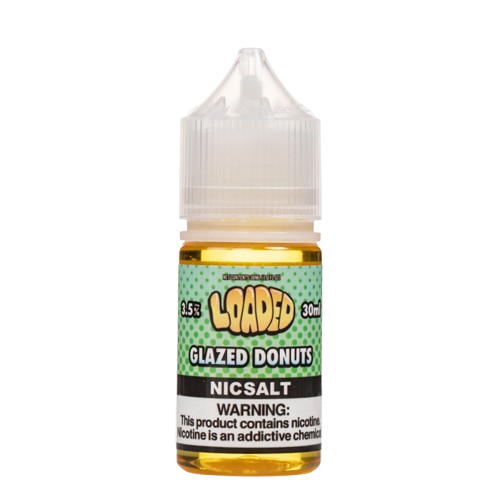 LOADED Salt Nic E-Juice 30ml-Ruthless-Glazed Donuts-35mg-NYC Glass