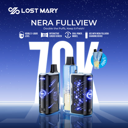 Lost Mary Nera Fullview 70K Disposable Vape Dual Pod 24mL Rechargeable