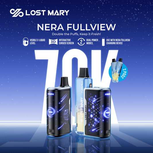 Lost Mary NERA Fullview 70K | 70,000 Puffs | Dual Pod Disposable Vape Kit