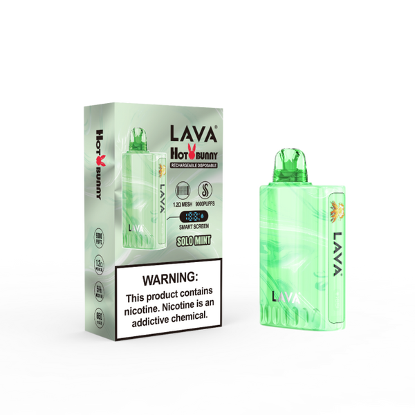 Lava Hot Bunny 9000 Puff Nicotine Disposable 10pk-Lava-Solo Mint-NYC Glass