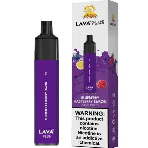 Lava Plus 2000 Puff Nicotine Disposable-Lava-Blueberry Raspberry Lemon 3%-NYC Glass