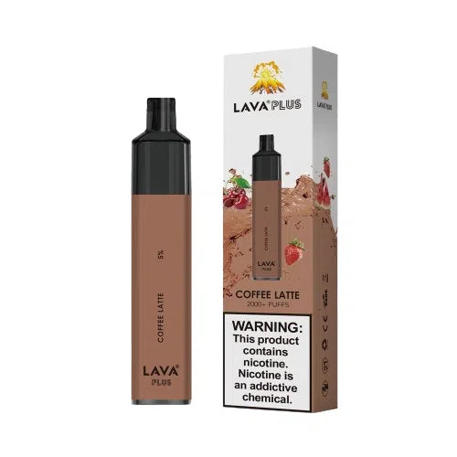 Lava Plus 2000 Puff Nicotine Disposable-Lava-Cafe Latte 5%-NYC Glass