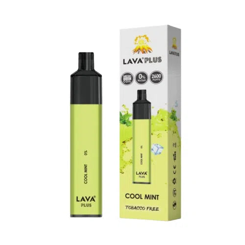 Lava Plus 2000 Puff Nicotine Disposable-Lava-Cool Mint 0%-NYC Glass