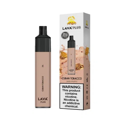 Lava Plus 2000 Puff Nicotine Disposable-Lava-Cuban Tobacco 3%-NYC Glass