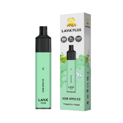 Lava Plus 2000 Puff Nicotine Disposable-Lava-Sour Apple Ice 0%-NYC Glass