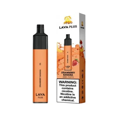 Lava Plus 2000 Puff Nicotine Disposable-Lava-Strawberry Banana 5%-NYC Glass