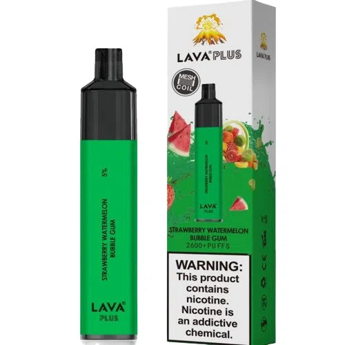 Lava Plus 2000 Puff Nicotine Disposable-Lava-Strawberry Watermelon Bubblegum 5%-NYC Glass