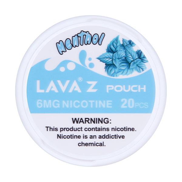 Lava Z Nicotine Pouches-Lava-Menthol / 6mg-Single-NYC Glass