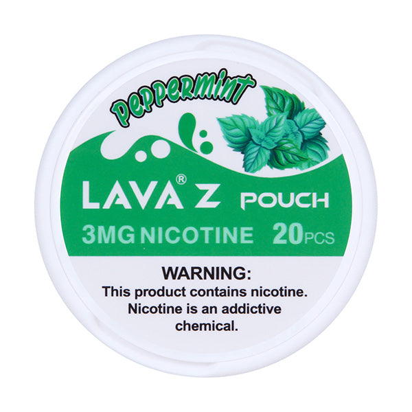 Lava Z Nicotine Pouches-Lava-Peppermint / 3mg-Single-NYC Glass