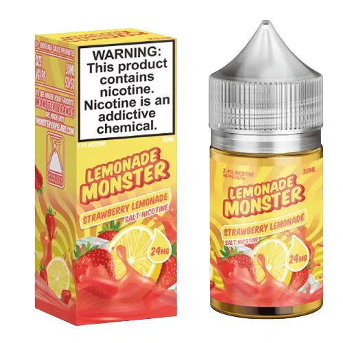 Lemonade Monster Salts E-Juice 30ml-Lemonade Monster-Strawberry Lemonade-24mg-NYC Glass