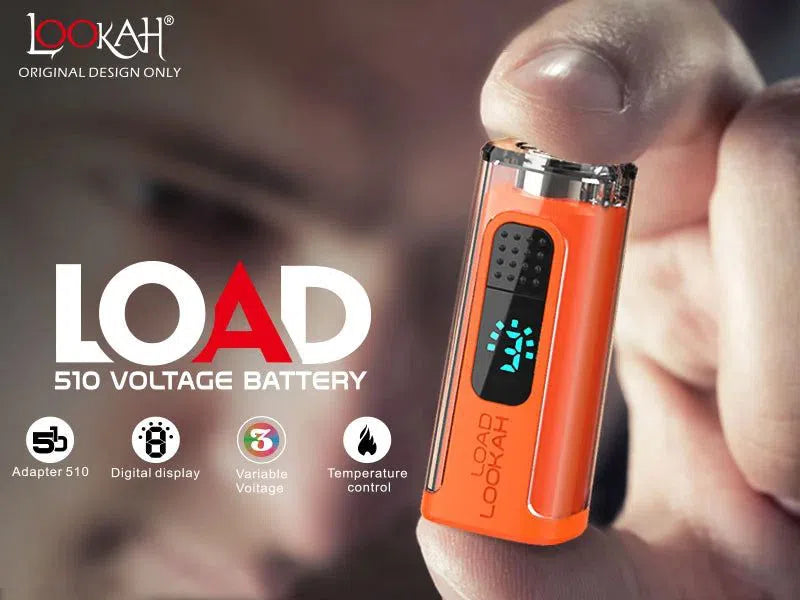 Lookah Load 510 Battery 500mAh | Backlit Display Vape Battery | NYC GLASS 718 Lookah Load 510 Battery 500mAh | Backlit Display Vape Battery | NYC GLASS 718