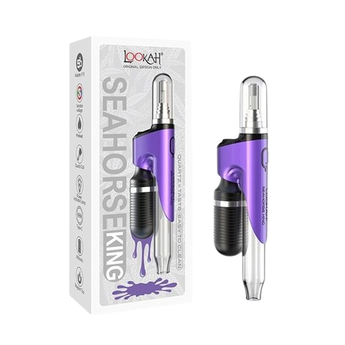 Lookah Seahorse King Electric Nectar Collector-Lookah-Purple-NYC Glass