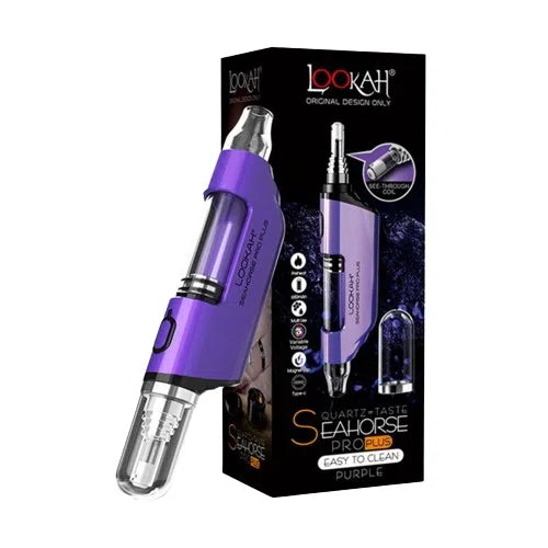 Lookah Seahorse Pro Plus Electric Nectar Collector & 510 Battery-Lookah-Purple-NYC Glass