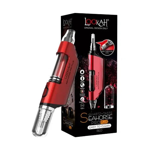 Lookah Seahorse Pro Plus Electric Nectar Collector & 510 Battery-Lookah-Red-NYC Glass