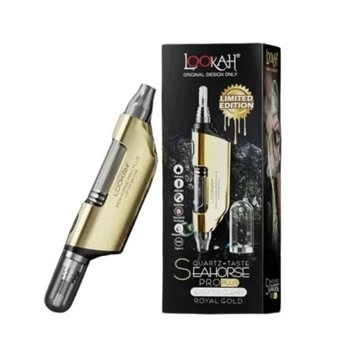 Lookah Seahorse Pro Plus Electric Nectar Collector & 510 Battery-Lookah-Royal Gold-NYC Glass