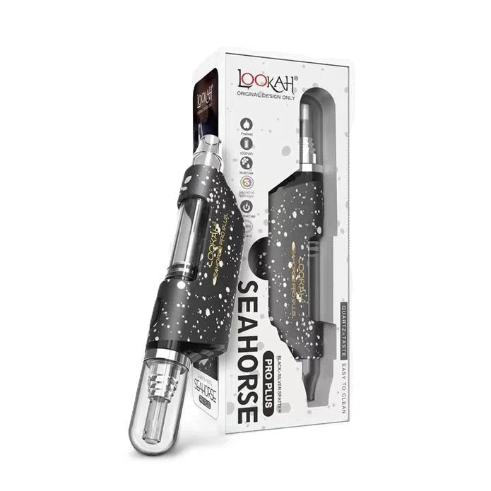 Lookah Seahorse Pro Plus Electric Nectar Collector Spatter Edition-Lookah-Black Silver Spatter-NYC Glass