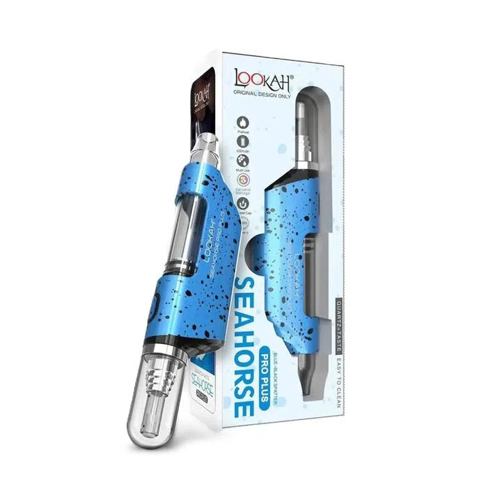 Lookah Seahorse Pro Plus Electric Nectar Collector Spatter Edition-Lookah-Blue Black Spatter-NYC Glass