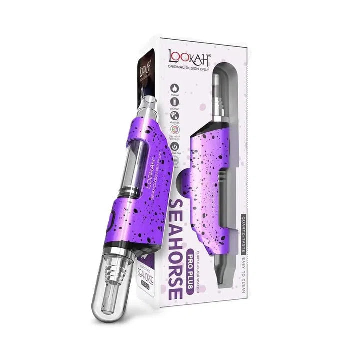 Lookah Seahorse Pro Plus Electric Nectar Collector Spatter Edition-Lookah-Purple Black Spatter-NYC Glass