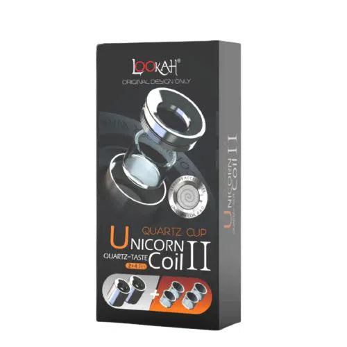 Lookah Unicorn Replacement Coil-Lookah-Gen II: Quartz Cup - 2x Atomizer 4x Quartz Dish-NYC Glass