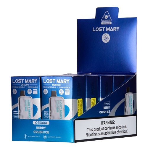 Lost Mary OS5000 5k Puff Nicotine Disposable Full Box-EBDESIGN-Berry Crush Ice-NYC Glass