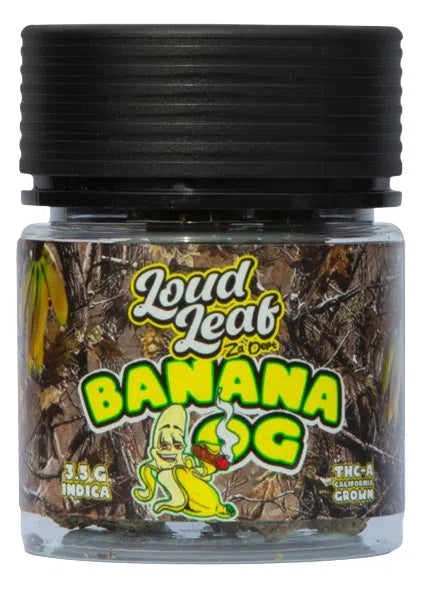 Loud Leaf THCA Flower 3.5g Jar by Kalibloom-Kalibloom-Banana OG (Indica)-NYC Glass