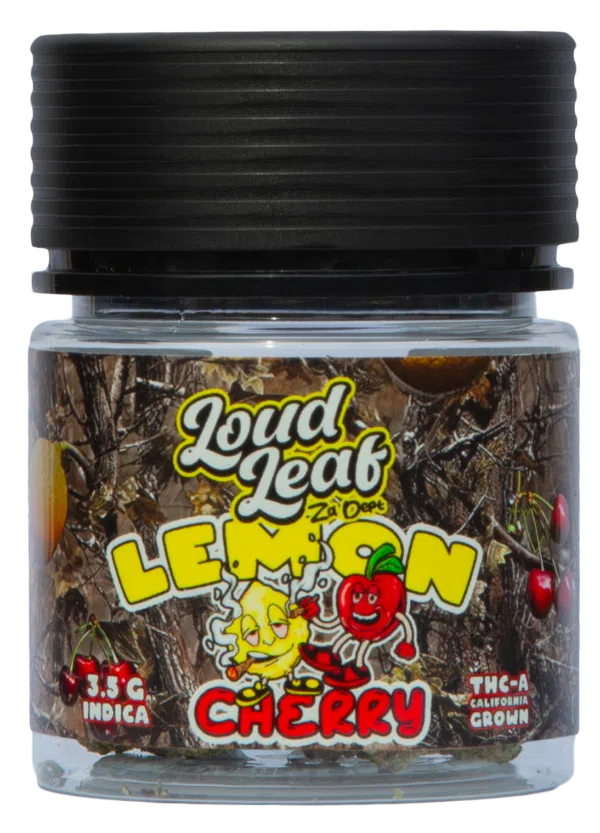 Loud Leaf THCA Flower 3.5g Jar by Kalibloom-Kalibloom-Lemon Cherry (Indica)-NYC Glass