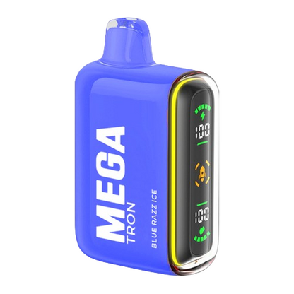 MEGA Tron 16,000 Puff Nicotine Disposable-Mega-Blue Razz Ice-Single Unit-NYC Glass