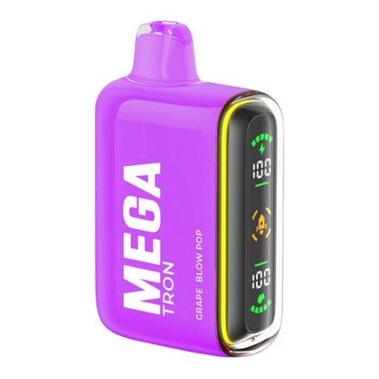 MEGA Tron 16,000 Puff Nicotine Disposable-Mega-Grape Blow Pop-Single Unit-NYC Glass