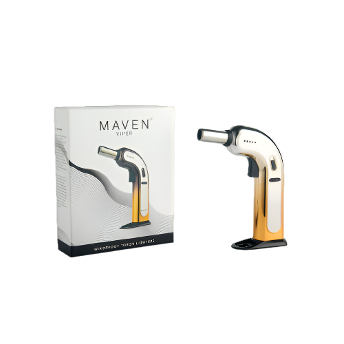 Maven Viper Torch-Maven-Chrome (Silver/Gold)-NYC Glass