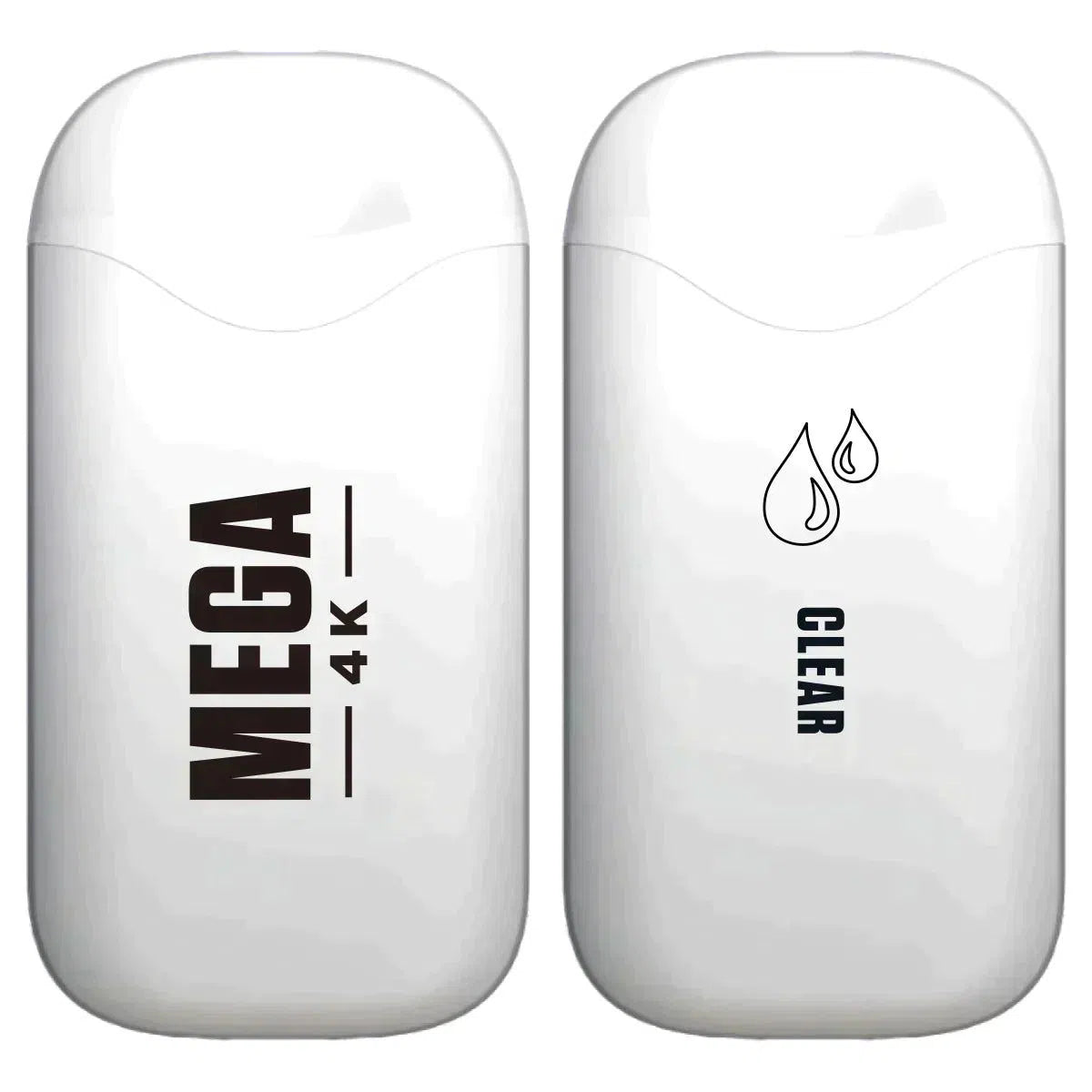 Mega 4K Rechargeable Disposable 5% 4000 Puffs 10pk-2023 Blowout Sale-Mega-Clear 3%-NYC Glass