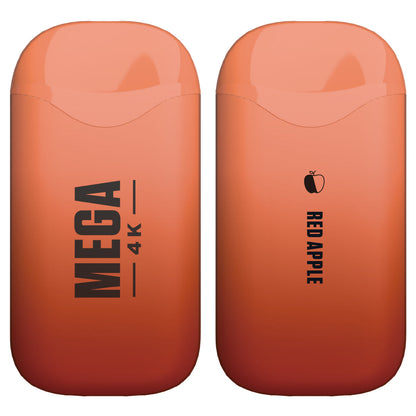 Mega 4K Rechargeable Disposable 5% 4000 Puffs 10pk-2023 Blowout Sale-Mega-Red Apple 5%-NYC Glass