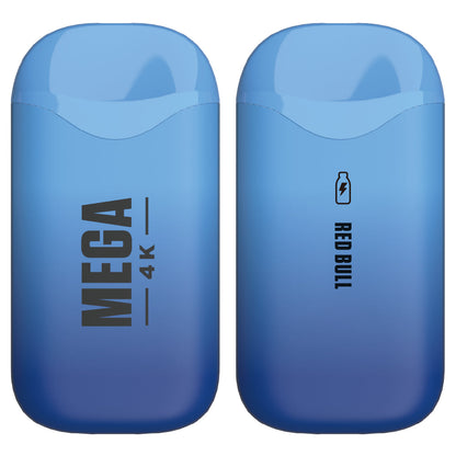 Mega 4K Rechargeable Disposable 5% 4000 Puffs 10pk-2023 Blowout Sale-Mega-Red Bull 5%-NYC Glass