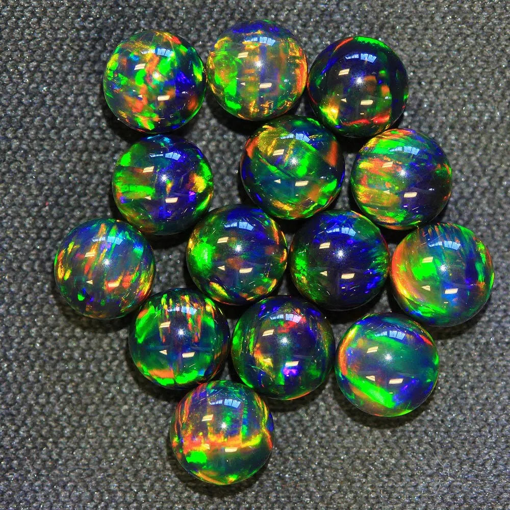 Mothership Glass 5mm Opal Sphere Spinner Terp Pearls-Mothership Glass-Mothership Glass (Fire Green)5mm Opal Sphere Spinner Beads-NYC Glass