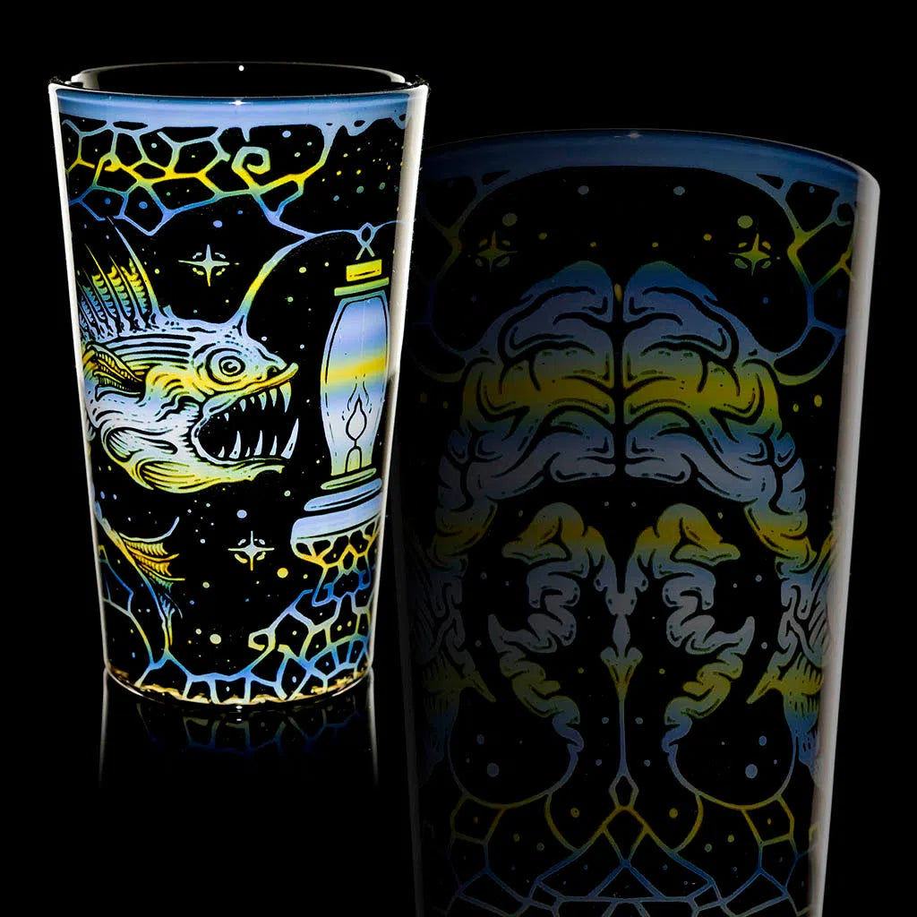 Mothership Glass Adrift Series (Black) Pint Glass-Mothership Glass-NYC Glass