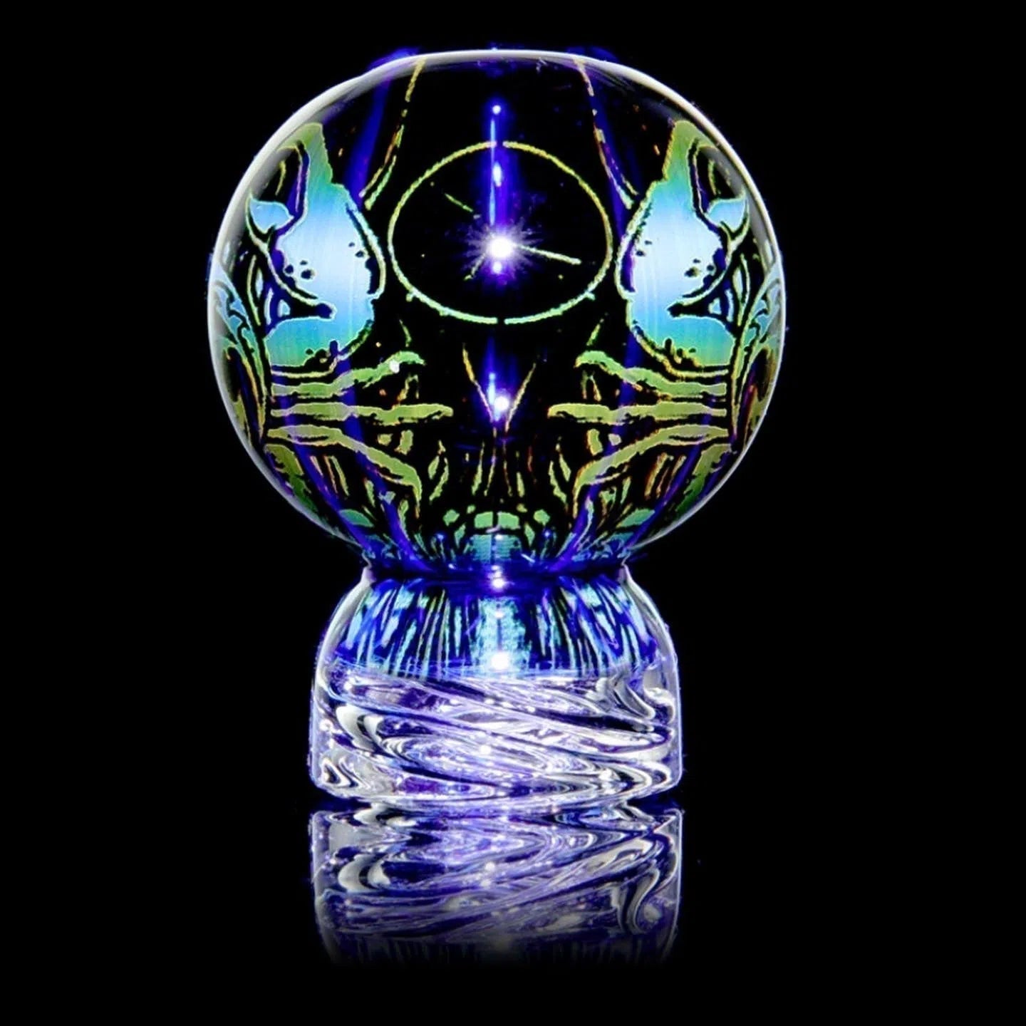 Mothership Glass “CANCER” Series Orb Bubble Cap-Mothership Glass-NYC Glass