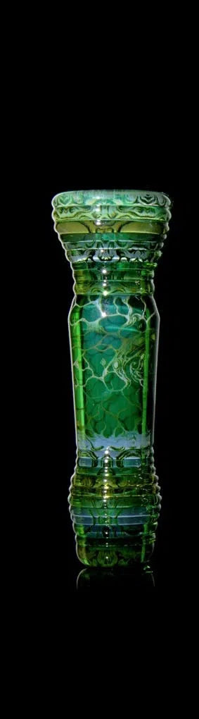 Mothership Glass “CAPTIVE” CHILLUM-Mothership Glass-Experimental Green-NYC Glass
