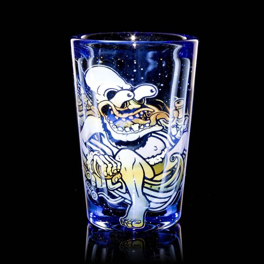 Mothership Glass Dab Fink Shot Glass-Mothership Glass-Blue-NYC Glass