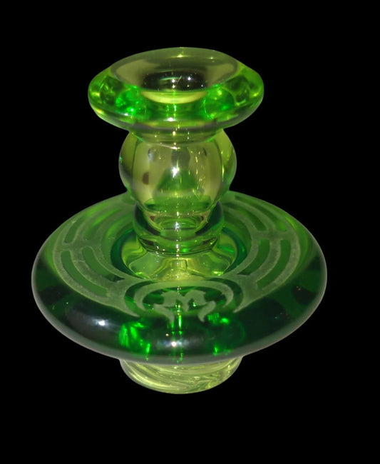 Mothership Glass "GREEN " Colored Series Maria Cap-Mothership Glass-NYC Glass