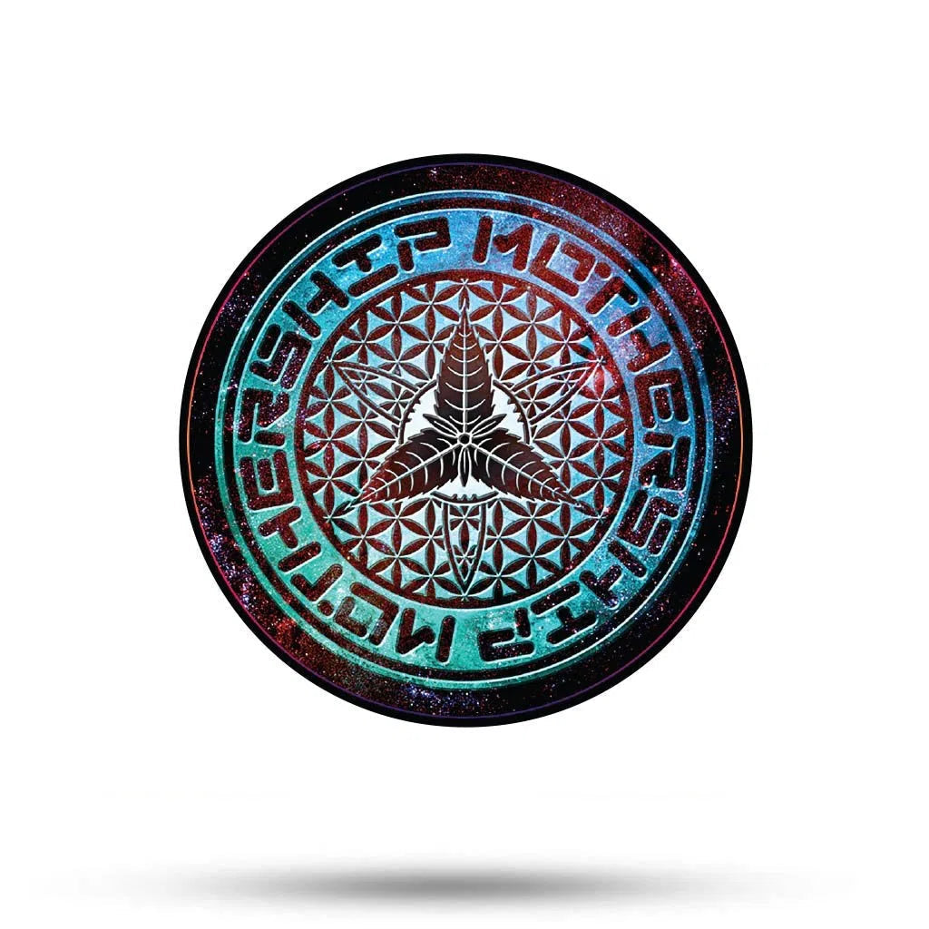 Mothership Glass Round Stickers-Mothership Glass-Multi mandala-NYC Glass