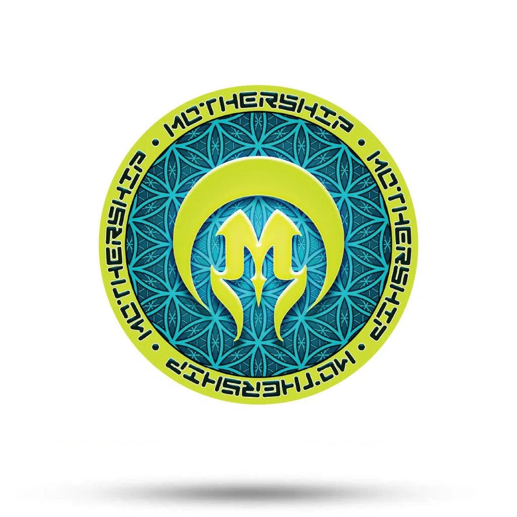 Mothership Glass Round Stickers-Mothership Glass-Royal M-NYC Glass