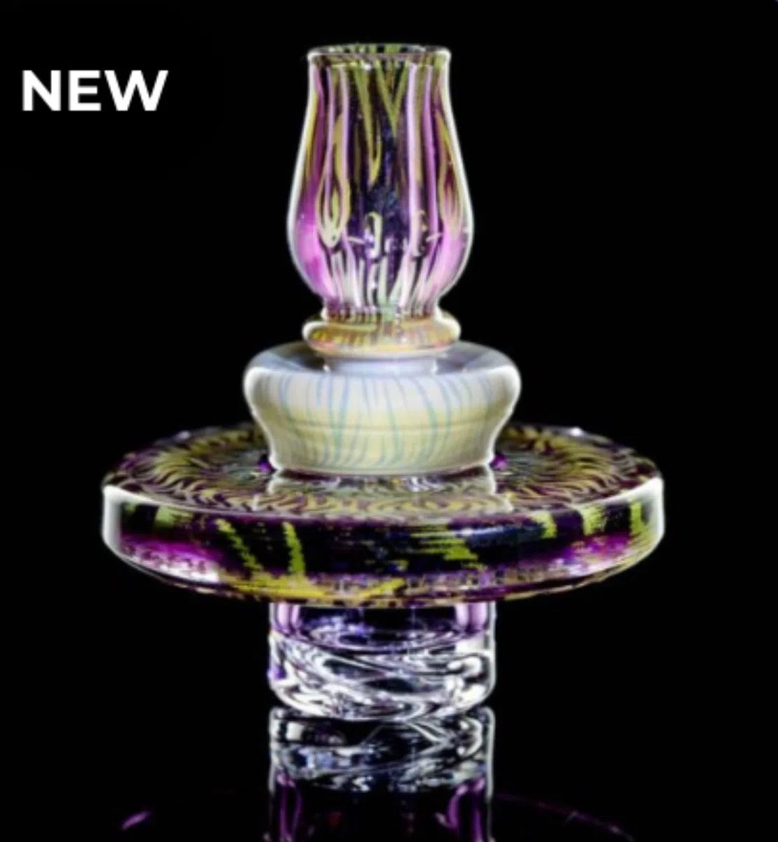 Mothership Glass Spark Series Maria’s Cap-Mothership Glass-Amethyst Night-NYC Glass