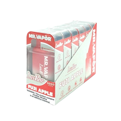 Mr. Vapor LuxBar 5000 Puff Nicotine Disposable 6pk Full Box NYC GLASS 718 Mr. Vapor LuxBar 5000 Puff Nicotine Disposable 6pk Full Box NYC GLASS 718
