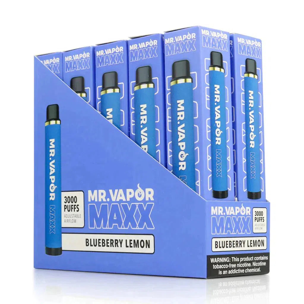 Mr. Vapor Maxx Disposable 3000 Puffs - Full Box-Mr. Vapor-Blueberry Lemon-NYC Glass