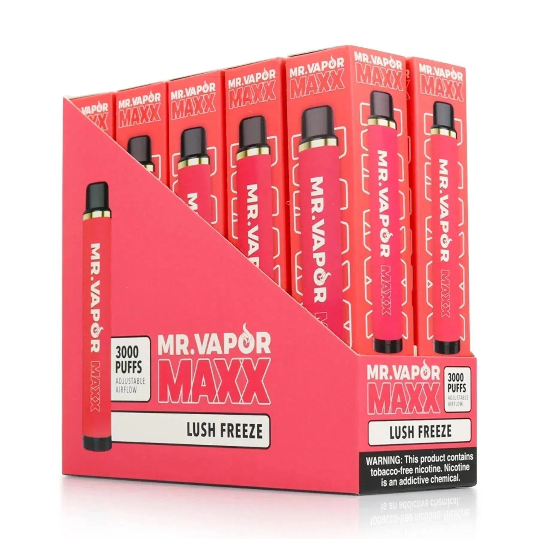 Mr. Vapor Maxx Disposable 3000 Puffs - Full Box-Mr. Vapor-Lush Freeze-NYC Glass