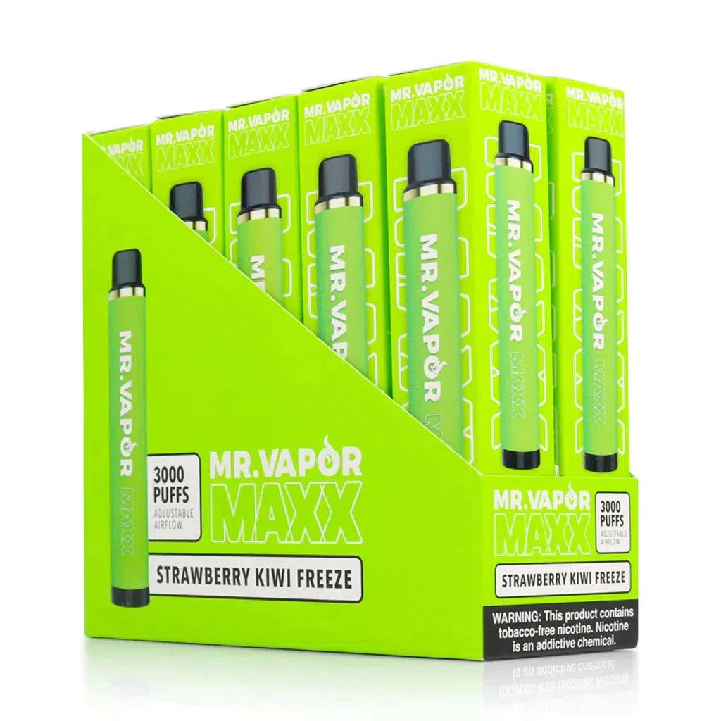 Mr. Vapor Maxx Disposable 3000 Puffs - Full Box-Mr. Vapor-Strawberry Kiwi Freeze-NYC Glass