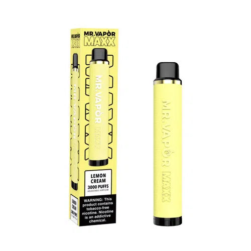 Mr. Vapor Maxx Disposable - 5% 3000 Puffs Nicotine Disposable-Mr. Vapor-Lemon Cream-NYC Glass