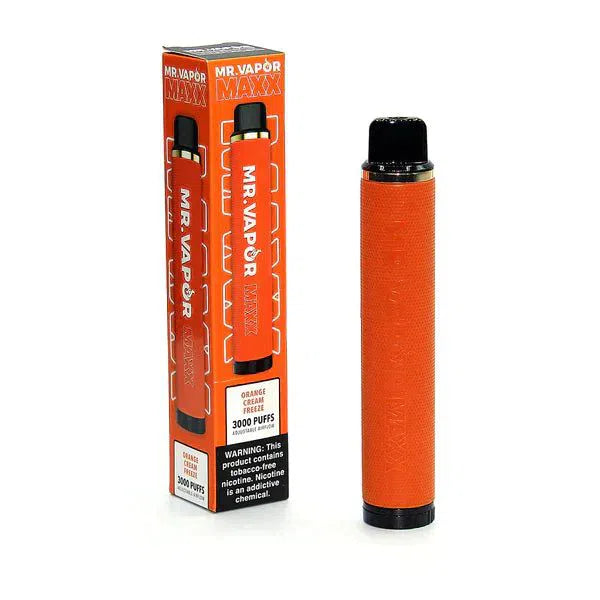 Mr. Vapor Maxx Disposable - 5% 3000 Puffs Nicotine Disposable-Mr. Vapor-Orange Cream Freeze-NYC Glass