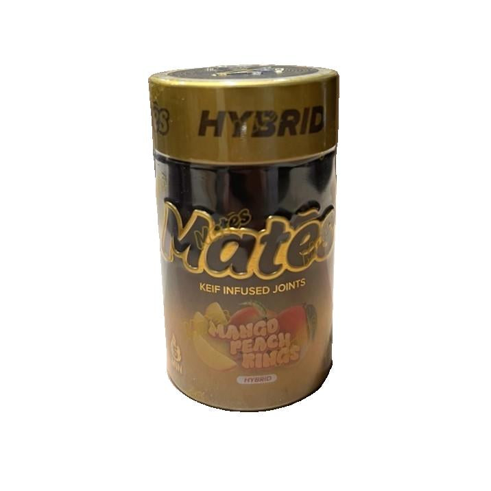Muha Meds Mates 3g THCA Pre-Rolls 5ct Jar-Muha Meds-Mango Peach Rings - Hybrid-NYC Glass
