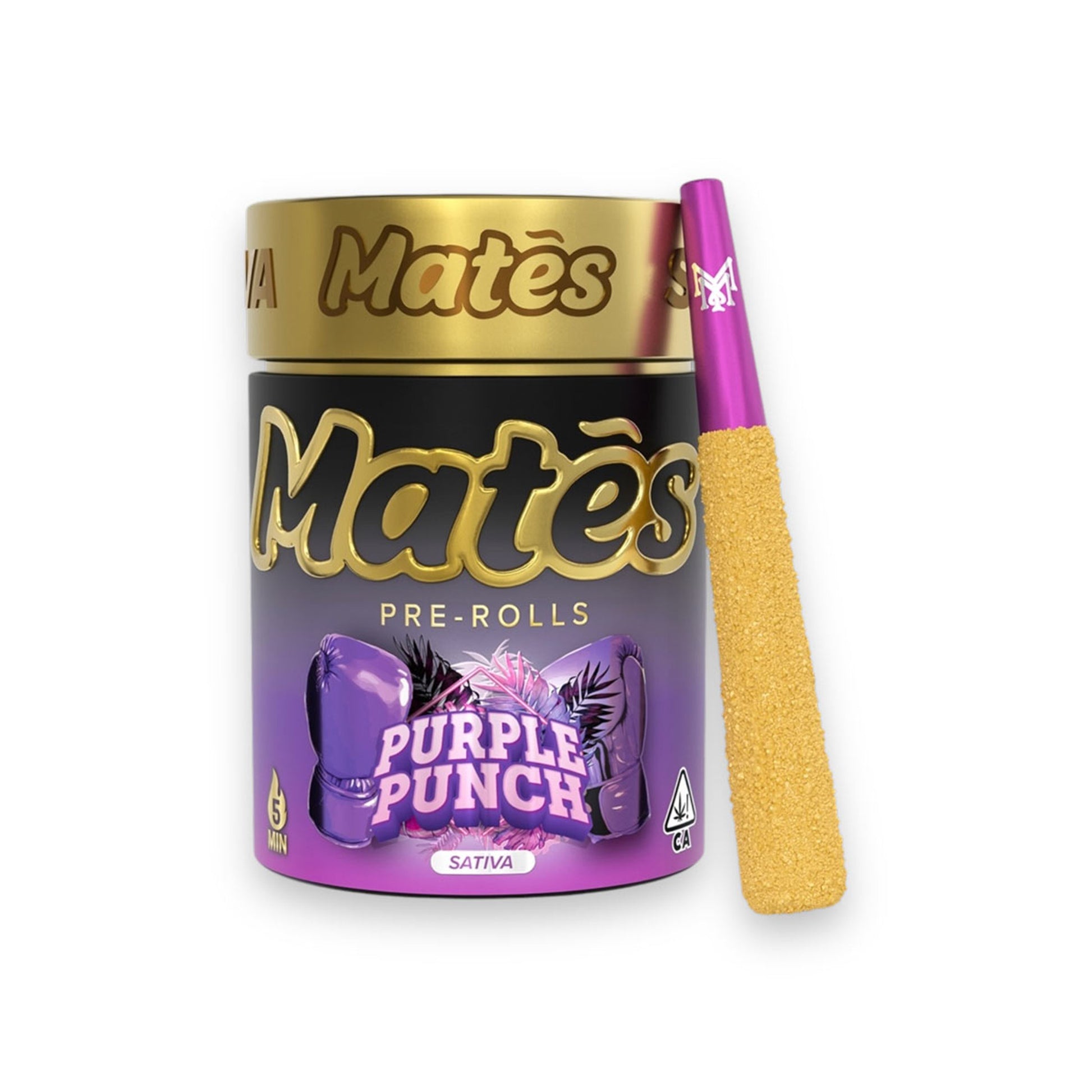 Muha Meds Mates 3g THCA Pre-Rolls 5ct Jar-Muha Meds-Purple Punch - Sativa-NYC Glass