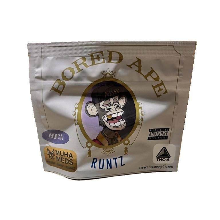 Muha Meds THCA Premium Flower 3.5g Jar-Muha Meds-Bored Ape Runtz (Indica)-NYC Glass